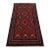 Baloch Rug 3’5” X 6’1” Red Wool Vintage Tribal Hand-Knotted Oriental Carpet For Sale