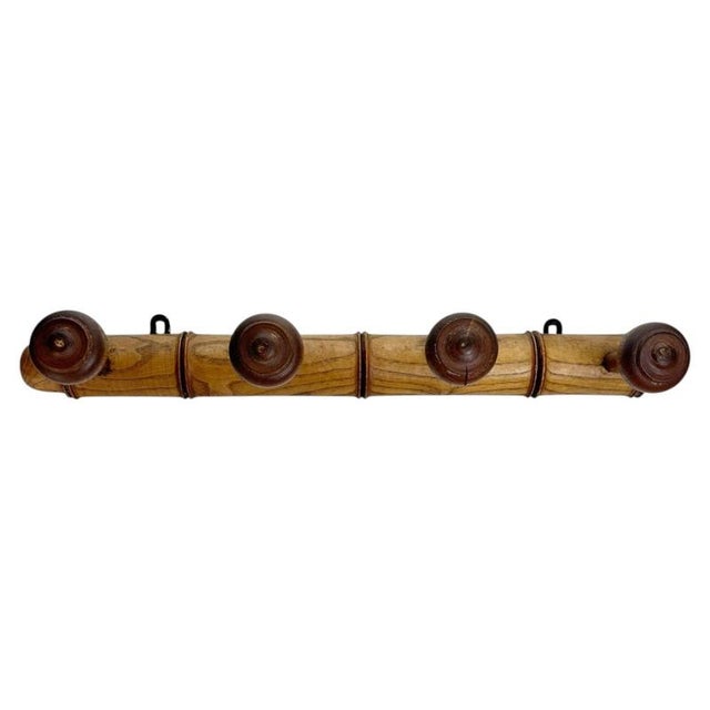 Wooden Coat Rack, France, 1960 For Sale - Image 12 of 12
