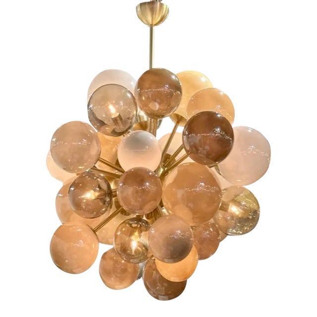 Murano Multi-Color Cloud Chandelier For Sale