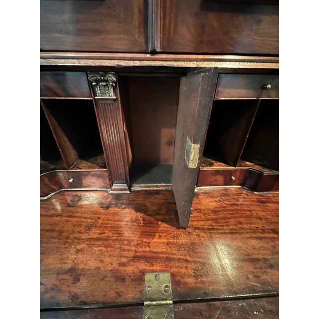 Late 18th Century George III Burled Walnut Secretary For Sale - Image 12 of 13
