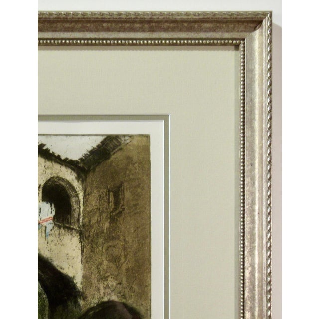 Printmaking Materials Josef Eidenberger Cityscape C. 1960 Original Print For Sale - Image 7 of 7