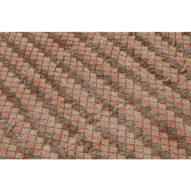 Vintage Zeki Müren Runner Rug With Colorful Geometric Patterns From Rug & Kilim For Sale In New York - Image 6 of 7