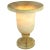 A striking and atmospheric lamp with a classic cup shape. Crafted from polished, veined alabaster in a warm cream color,...