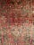 Antique Persian Sarouk Area Rug, Handwoven All-Over Floral Pattern, Red & Navy, 4’ X 5’ For Sale - Image 4 of 10