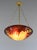 Large French Art Deco Pendant Light by Galle - 1925 Cameo Gallé Chandelier France For Sale - Image 9 of 18