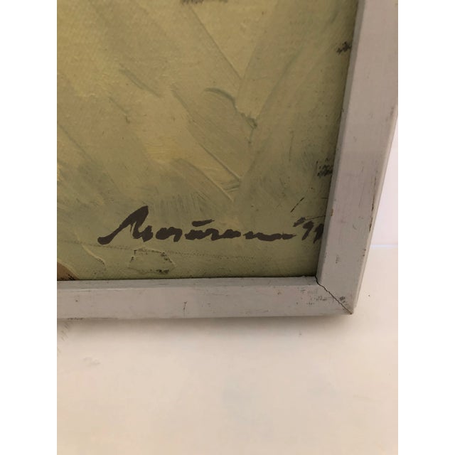 Mid-Century Modern Mid-Century Modern Abstract Painting For Sale - Image 3 of 8