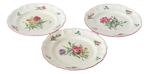 French Decorative Plates from Keller & Guerin Luneville, Set of 3