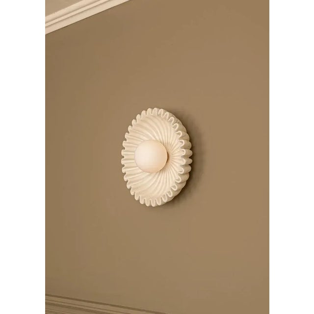 Ostro White Marble Wall Sconce by Simone & Marcel For Sale - Image 4 of 6