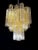 Metal Tube Chandeliers in Gold Murano Glass, 1970s, Set of 3 For Sale - Image 7 of 16