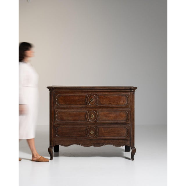 Early 19th Century Louis XV Brown Wood Chests of Drawers For Sale - Image 15 of 18