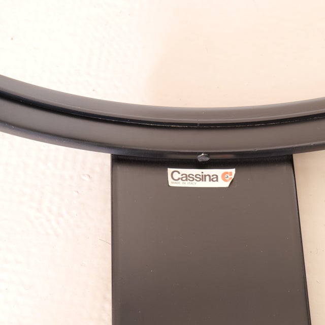 Black Vintage 783 Nesting Tables by Gianfranco Fratti for Cassina, 1980s, Set of 4 For Sale - Image 8 of 9