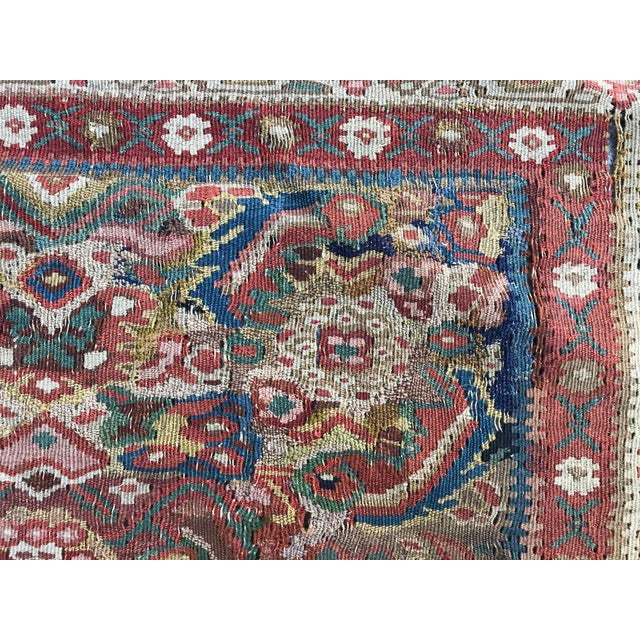 Antique Senneh Kilim, 1890s For Sale - Image 10 of 16