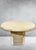 Pair of 1970s Italian Travertine Scalloped Edge Pedestal End Tables For Sale - Image 9 of 17
