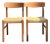 Vintage MCM Danish Woven Jute Seat Chairs - A Pair For Sale