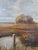 Yellow James T. Breen Antique 19th Century Oil Painting Moody Pastoral Landscape With Cows For Sale - Image 8 of 17