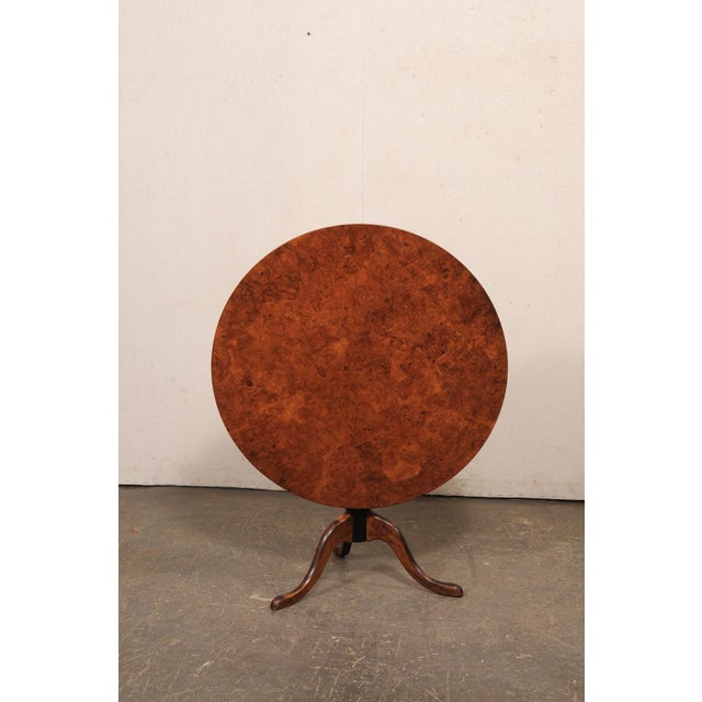 Late 19th Century Swedish Classical Alder Wood Pedestal Table For Sale - Image 9 of 11