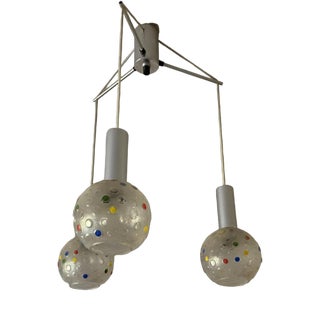 Mid -Century Hungarian Sphere Shape Ceiling Light, 1960s For Sale