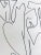 Post-Modern figurative drawing by Erik Sulander in Ink on paper, 9x12, signed, framed.