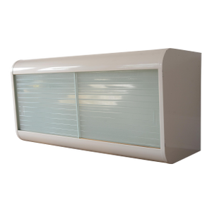 Vintage 1950s MCM Morton Kelvinator White Metal Short Kitchen Wall Cabinet