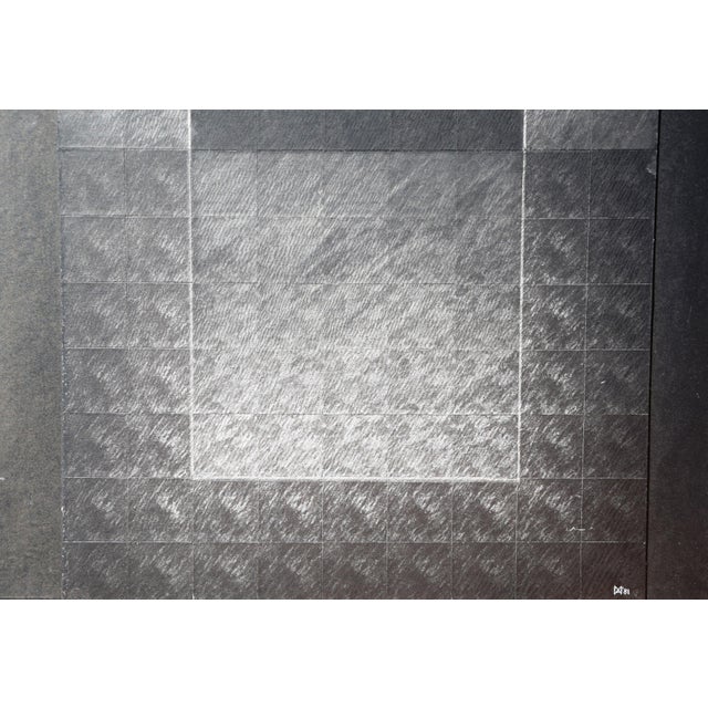 Marcase, Abstraction, 1981, Chalk on Paper For Sale - Image 6 of 10