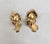 Metal Vintage 1980s Signed Trifari Goldtone Faux-Ruby & Clear Rhinestone Clip Earrings-2 Pieces For Sale - Image 7 of 7