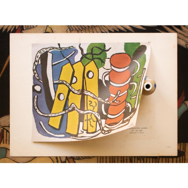 1940s 1948 After Fernand Léger "The Yellow Labels", First Edition Period Offset Lithograph For Sale - Image 5 of 9