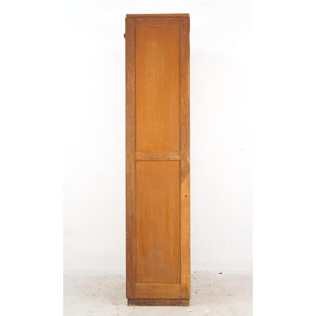Vintage European Mid Century Double Tambour Door Office File Cabinet For Sale - Image 12 of 12