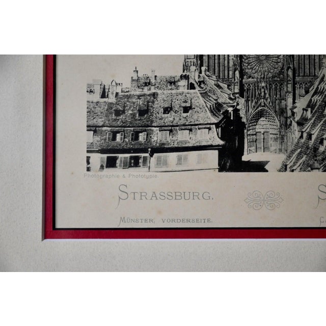 Julius Manias, Notre-Dame de Strasbourg, 1910, Antique Phototype For Sale - Image 7 of 8
