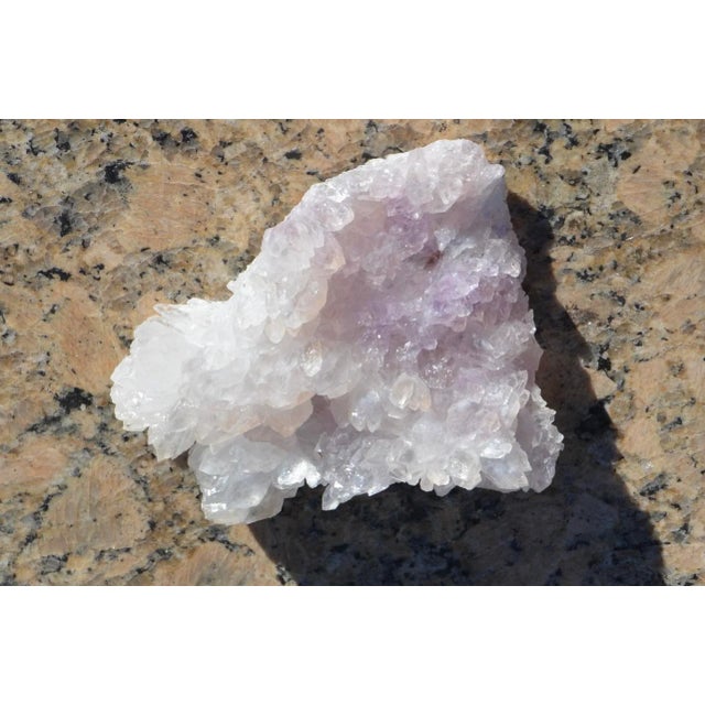 Natural Amethyst Crystal W/ Stand For Sale - Image 9 of 11
