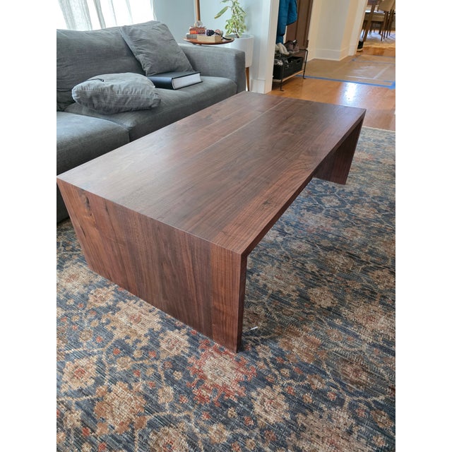 2020s Mid-Century Modern Walnut Coffee Table For Sale - Image 5 of 5