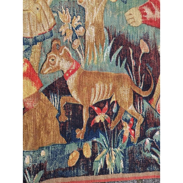 French Tapestry Screenprinted by Hand, 1970s For Sale - Image 14 of 18