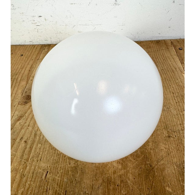 Vintage White Porcelain Pendant Light, 1970s For Sale - Image 11 of 15