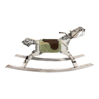 Antique Wooden Rocking Horse For Sale