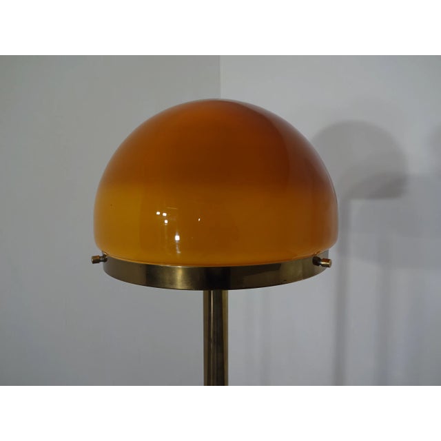 Brass & Glass Floor Lamp, 1970s For Sale - Image 13 of 18