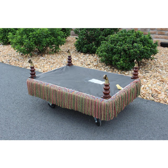 Hickory Chair Ottoman With Bouillon Trim For Sale - Image 10 of 15