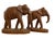 Large finely carved Indian wood sculptures. Heavy enough to use as bookends. Height: 13 in Width: 12 in Depth: 4.5 in...