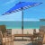 This nine-foot crank umbrella was inspired by the sunbathing terrace of Monaco’s finest hotel overlooking the...