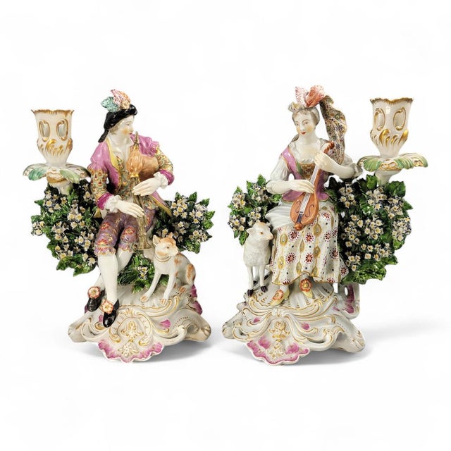 Derby Mirror-Candlestick Figures, 1760, Set of 2 For Sale - Image 12 of 12