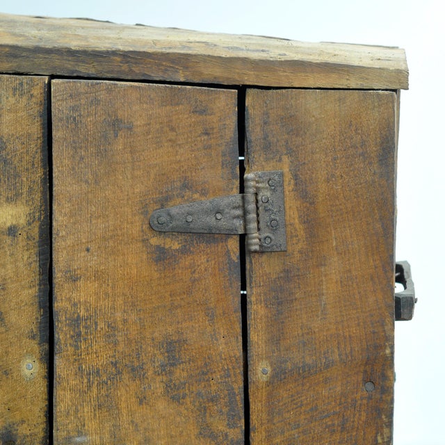 Primitive Wooden Cabinet, 1930 For Sale - Image 9 of 14