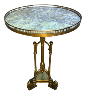 Empire Tripod Pedestal Table in Bronze