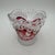 This listing is for 1 jam / jelly jar base 3" 24% lead crystal Pressed, Cut Bird, Ruby Red Accent Discontinued
