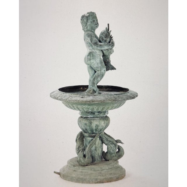 Park Fountain with Putti, 1890s For Sale - Image 3 of 4