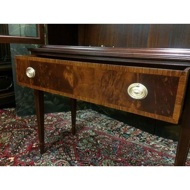 Vintage Federal China Cabinet, Bookcase Cabinet For Sale - Image 11 of 12