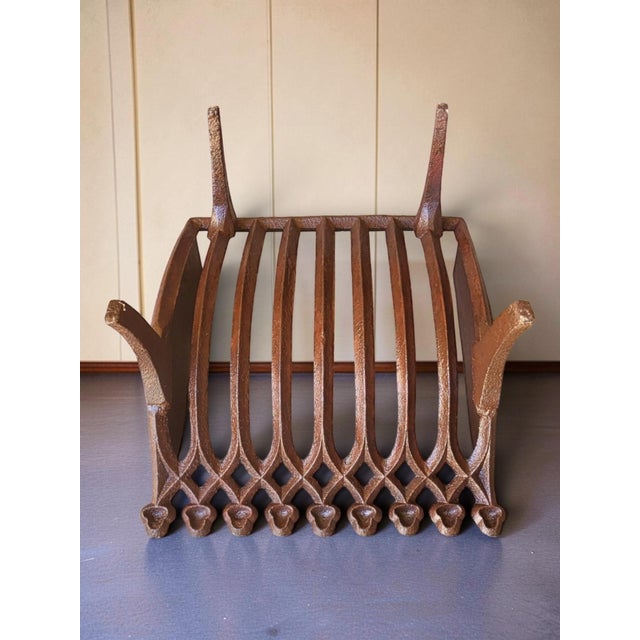 Cast Iron Fireplace Log Holder, 1890s For Sale - Image 6 of 7