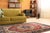 10x14 Exquisite Red Floral Traditional Hand Knotted Wool Carpet Rug For Sale - Image 4 of 6