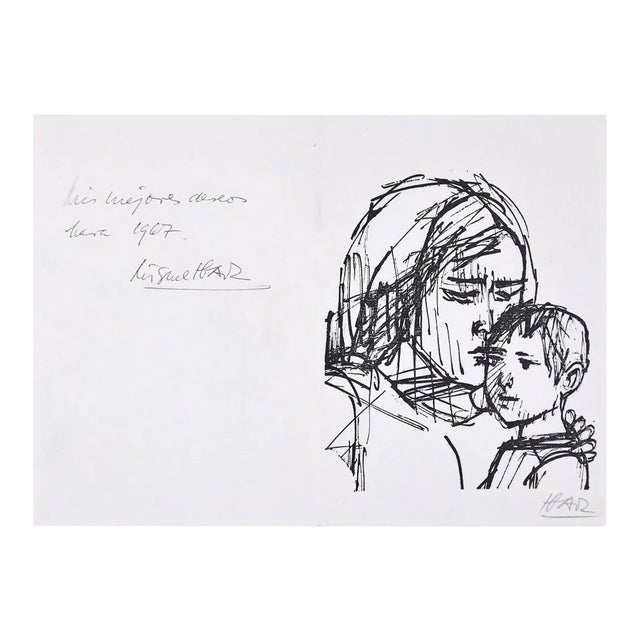 Mis Mejores Deseos - Original Lithograph by Miguel Ibarz - 1967 1967 For Sale