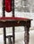 Vintage Spanish Revival Prayer Chairs With Red Velvet Upholstery – Pair For Sale - Image 12 of 18