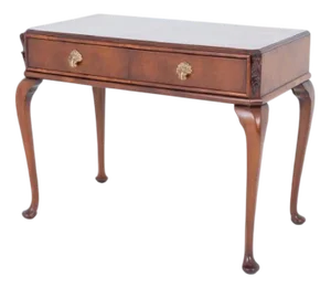 Regency Side Table in Walnut with Drawers, 1920s