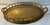 Nice vintage brass serving tray with faux bamboo railing