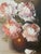 A romantic little still life that feels lifted straight from a European sitting room. This vintage floral oil painting by...